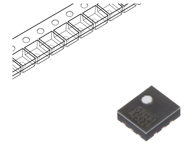 Sensor: gas; CO2; kooldioxide (CO2); Unom: 2,7÷5,5V; -20÷85°C; STC Sensor: gas; CO2; kooldioxide (CO2); Unom: 2,7÷5,5V; -20÷85°C; STC